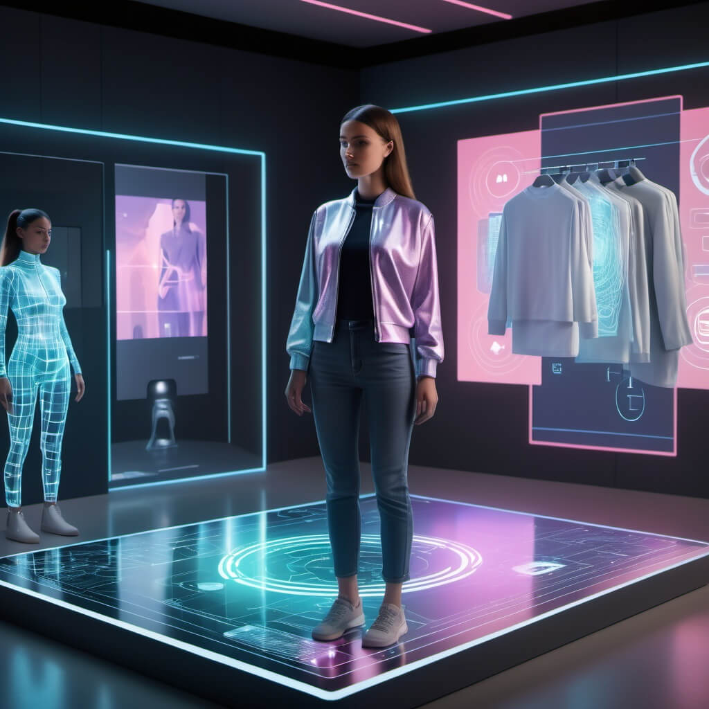 Using AI before making a clothes purchase